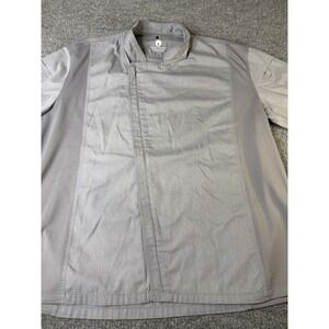 Chef Works Gray Short Sleeve Chef Coat 2XL Vented Kitchen Restaurant